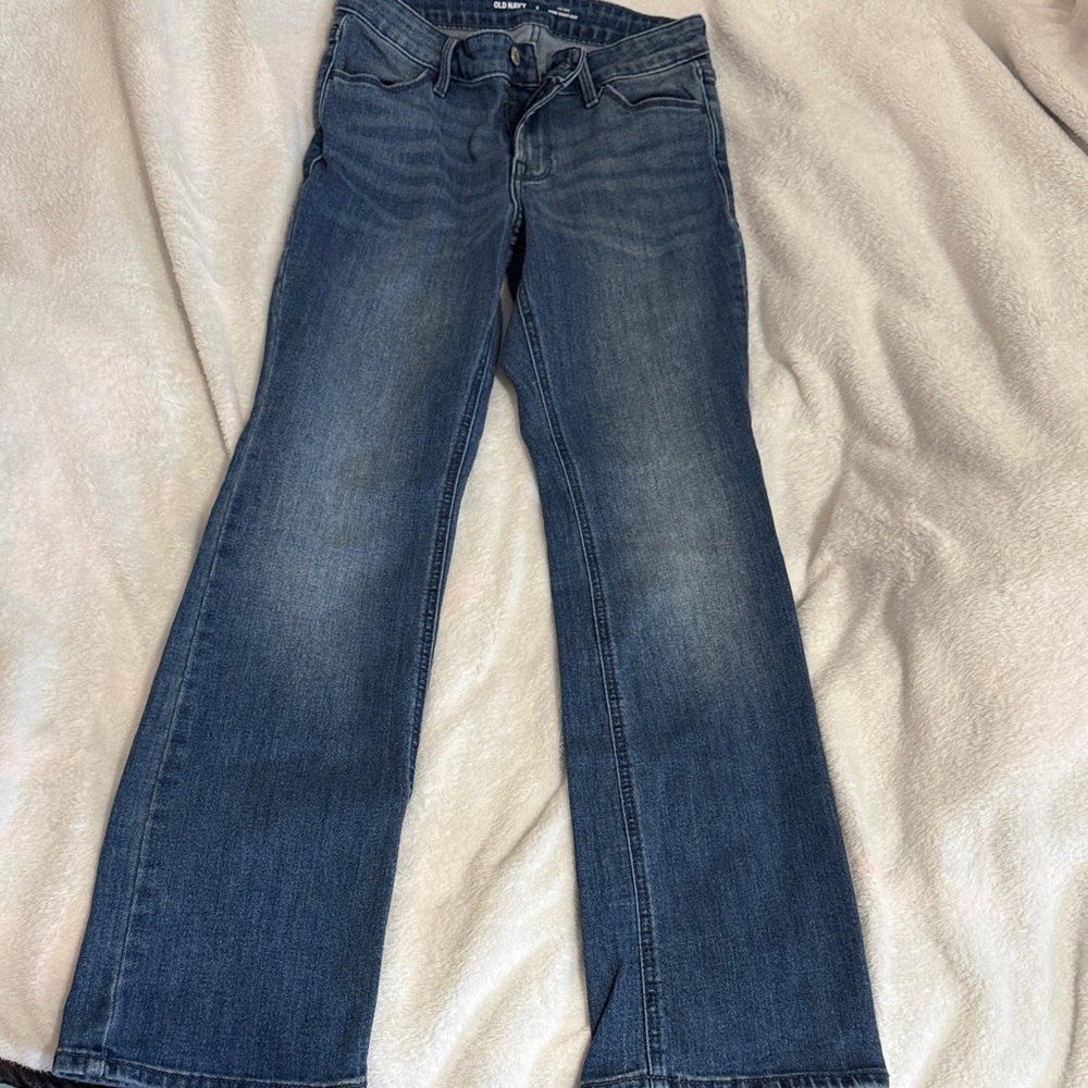 Old Navy Women's Boot Cut Jeans in Deep Blue